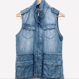 Max Jeans Denim Utility Vest